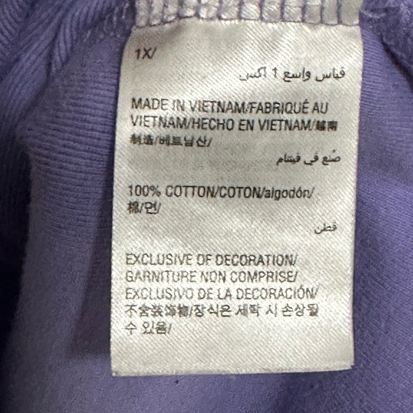 Karen Scott: Women’s Short Sleeve Top- Size 1X - Picture 6 of 6